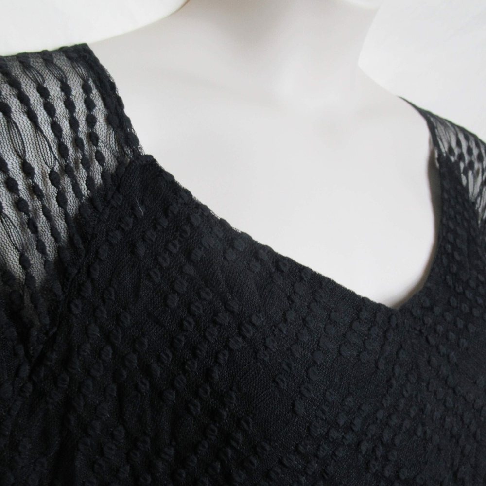 Alfani - Black Sheer Stretchy Top (3X)